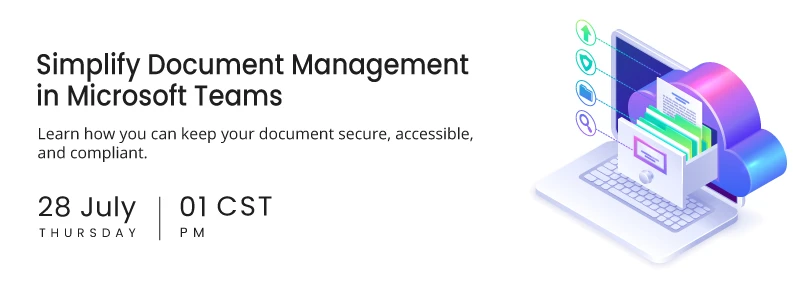 Simplify Document Mangaement in Microsoft Teams website event
