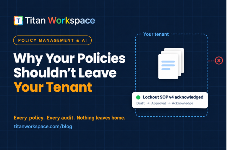 Why Your Policies Shouldn’t Leave Your Tenant: AI Policy Management Inside SharePoint